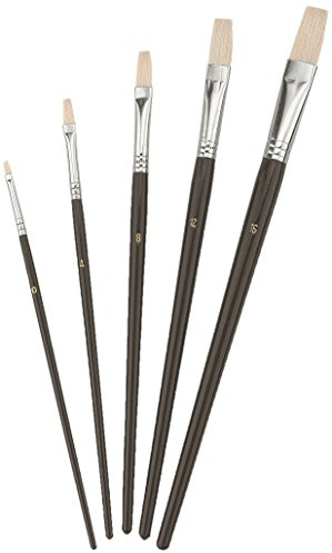 Color Expert Pinsel 5-teilig, Tierhaare, weiß, Öl