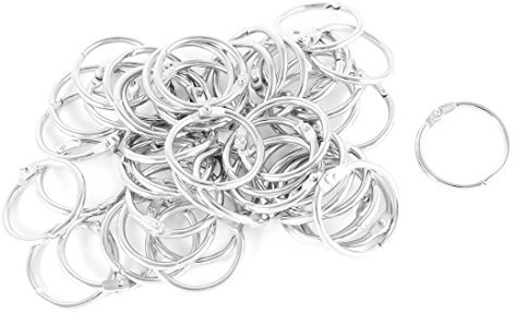 sourcing map 30 mm zu Dia Metall Spring O-Ring lose Leaf Ring 50 PCS de