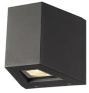 SLV Wandaufbauleuchte OUT-BEAM/Beleuchtung für Wände, Wege, Eingänge, LED Spot außen, Aufbau-Leuchte Outdoor, Gartenlampe / IP44 3000K 18W 690lm anthrazit 80Grad