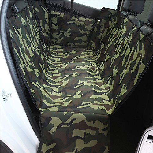 PETCUTE Hund Auto Sitzbezug Schondecken Haustiere Hundedecke Auto Hängematte Abdeckung Wasserdicht Hunde Autoschondecke mit Seitlichen Klappen