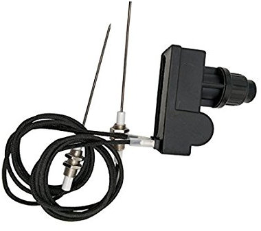 METER STAR Grillanzünder-Set, AA Batterie, Zwei Ausgänge mit Zündkerzen-Draht, Länge 1 m (Zwei Elektroden)