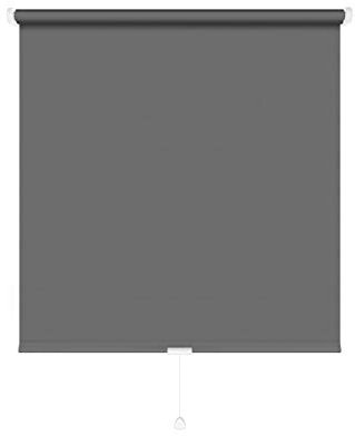 JalousieCrew Schnapprollo Springrollo Mittelzugrollo Anthrazit - Breite 62 bis 222cm - Länge 160 und 230cm - Blickschutz (102 x 230 cm)