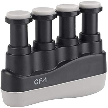 Bnineteenteam Fingerverstärker Spannkraft einstellbar Handverstärker Handgrifftrainer Fingertrainer für Sportler, Musiker, Kletterer(Schwarz) Musikinstrumentenzubehör