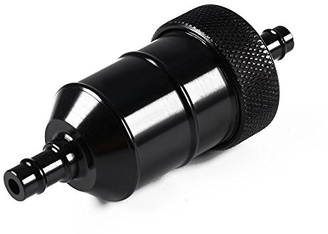 Filtro Benzina Fydun 6mm 1/4 per Moto, Cross, Pit Bike, ATV - Filtro Carburante in Linea in Alluminio Lavabile per Generatori o Qualsiasi Alimentazione