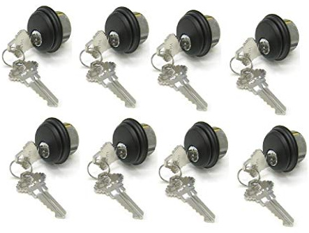 McAvory Cylinder Locks - Mixed (Double Cylinder, Duronotic Bronze, 8 Pack)