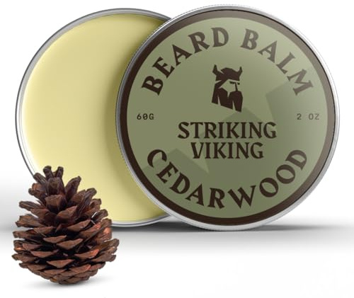 Balsamo da barba da uomo, balsamo per barba senza risciacquo, balsamo per lo styling realizzato con burro da barba di derivazione naturale, oli di argan e jojoba (56,7 g (confezione da 1), profumo di