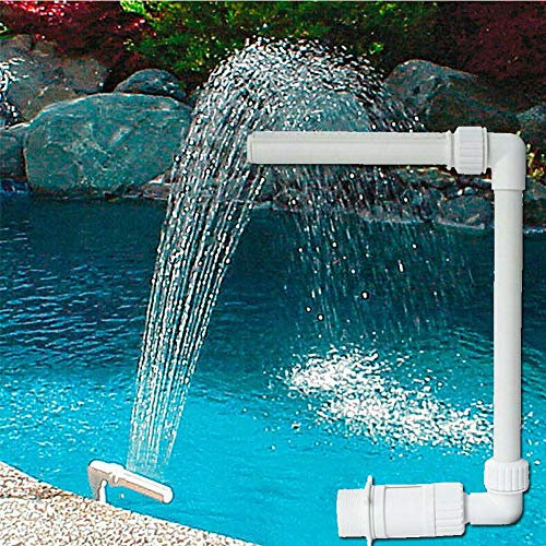 Hearthrousy Jet d'eau Fontaine Cascade de Piscine - Pompes Durable Réglable pour Bassins de Jardin et Décoration