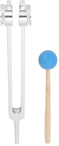 68,05Hz Stimmgabel mit Holzhammer,Stressabbauende Klangheilungs-Stimmgabel, Heilendes Musikinstrument Bietet Klaren Klang
