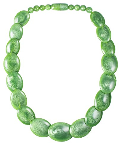 ZAVANA 60 cm lange Statement-Halskette für Frauen, handgefertigte Boho Chic Chunky Halskette für Damen in verschiedenen Farben, eleganter Bohème-Modeschmuck