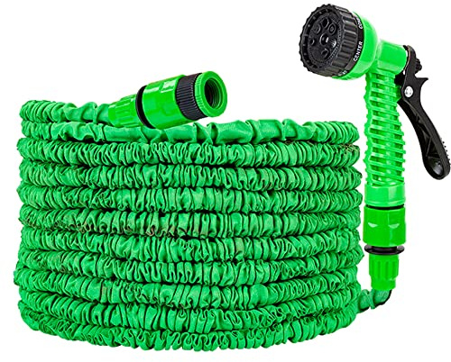 Immerse Creations Tubo Flessibile da Giardino espandibile con Pistola a spruzzo | 30 m, Flessibile e Leggero Tubo Verde 2