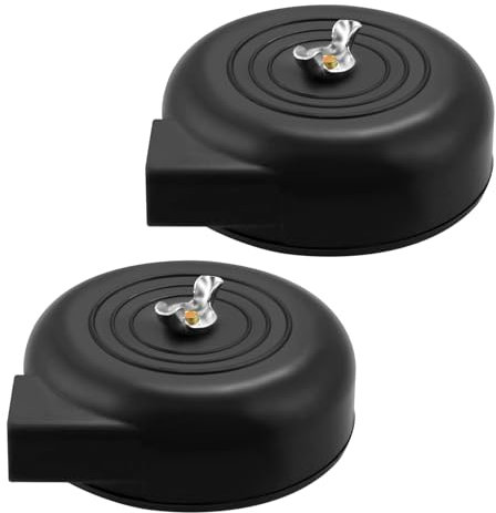 Roundsky Lot de 2 filetages de 20 mm pour compresseur Noir