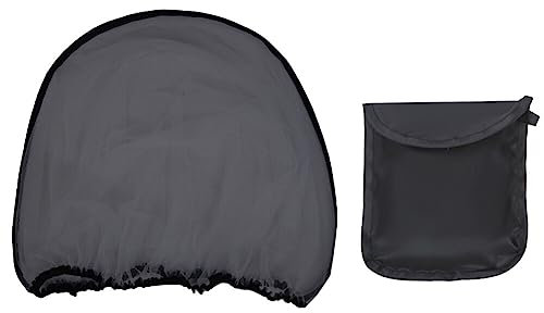 Universal Insektenschutz Kinderwagen,Baby Moskitonetz für Babyschalen, Mückennetz für Kinderwagen Buggys Reisebetten,Fliegengitter Kinderwagen,Moskitonetz mit Gummizug für Kinderwagen Autositz,Schwarz