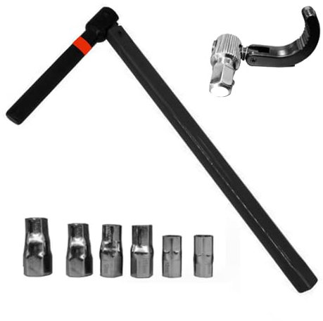 Standhahnmutterschlüssel, Standhahnschlüssel, Wasserhahn Montagewerkzeug, Schraubenschlüssel Rohrschlüssel Wasserhahn Reparatur Spülenschlüssel (9-17mm, Schwarzer)