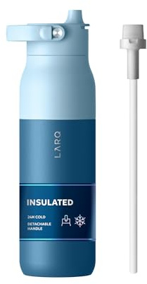 LARQ Borraccia Termica Swig Top 680ml | Acciaio Inox 18/8 | Sottovuoto 24h | Tappo Magnetico Anti-Perdite | Manico Rimovibile | Senza BPA | Per Sport, Palestra e Viaggi