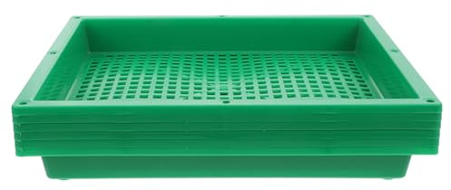 Milisten 6 Pezzi Vassoio Germinazione Semi in Plastica Resistente Contenitori per Piantine con Multi- Semenzaio per e per Germogli Commestibili e Coltivazione