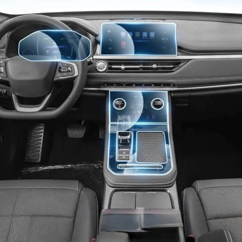 Car Dashboard GPS Navigation Instrument Screen Key Interior Protective Film Anti Scratch TPU, For CHERY TIGGO 8 2021-2024 Sticker