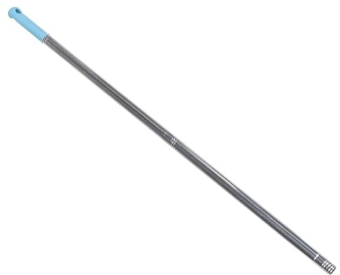 Lurrose Edelstahl Besenstiel mit Gewinde 1,9cm Durchmesser Ersatz für Moppstiel Einfacher Einbau und Keine Grate für Effiziente Bodenreinigung Zufällige Farbe