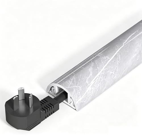 Kabelkanal 100cm Kabelmanagement aus PVC, Kabelbrücke Kabelkanal Selbstklebend für Zuhause, Büro Oder Außenbereiche(Silver,3.5cm/1.4in)