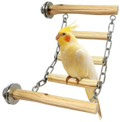Escalera Trepadora Para Aves Segura Resistente a Mordiscos Masticable | Estructura Trepadora Para Loros Pequeños para guacamayos periquitos cotorras balcones exteriores jardín pati