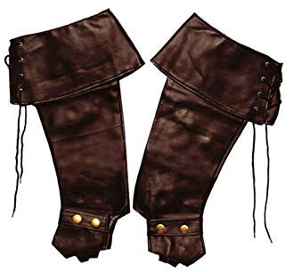 Faschingszubehör Gamaschen braun