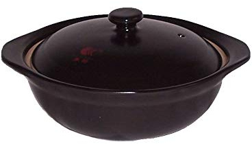 AAF Nommel ®, Feuertopf 01 mit Deckel schwarz Keramik Backform Schale Auflaufform Schüssel bis 400 C