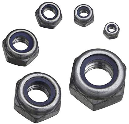 100 Stück Sicherungsmuttern M4 DIN 985 V2A Edelstahl Klemmmuttern Stoppmuttern Muttern