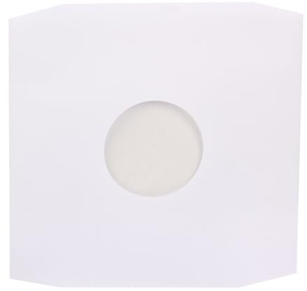 200 Stück LP Schallplatten Innenhüllen weiß mit Eckschnitt gefüttert Vinyl LP Maxi Single