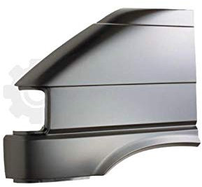 Diederichs Kotflügel Fender vorne links ohne Luftschlitze für VW Transporter T4 92-6.96, Metall, Schwarz, Auto, Van