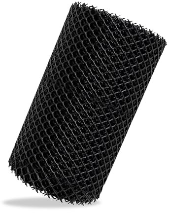 G4GADGET Rete di protezione per grondaie, 16 cm x 5 m, standard UK per grondaie, foglie e detriti
