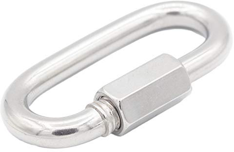 Ketten-Schnellverschlüsse D=12 aus Edelstahl A4 (10 Stück) | ähnl. DIN 56926 - Kettenschnellverbinder - Schraub-Karabiner - Kettenglieder - Ketten-Notglieder - Maritim von MESAROS®