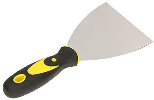 KOTARBAU® Edelstahl Malerspachtel 100 mm Gipser Spachtel Universalspachtel Kratzer zum Entfernen Palettenmesser mit Gummigriff