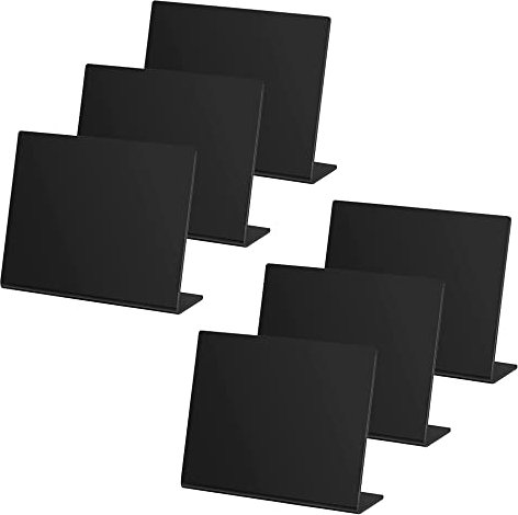 Hazrcvr Mini Tafeln 6 Stück Kreidetafel klein Mini Kreidetafel zum Beschriften Tafeln Platzkarte Letterboard Tischkarten Tischkarten Hochzeit Tischschilder für Party Hochzeit Tischdeko
