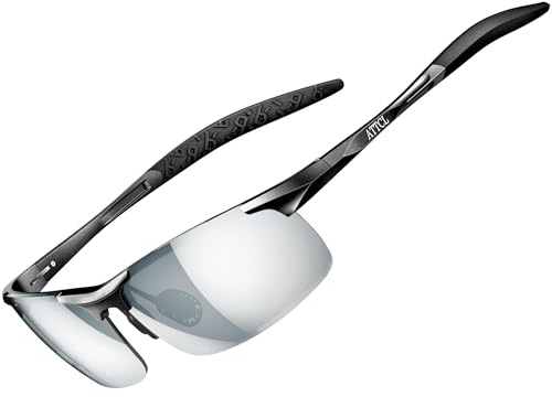 ATTCL Hommes Polarisées Sport Lunettes De Soleil Al-Mg Cadre métallique