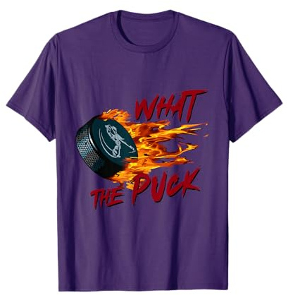 What The Puck Funny Hockey Lover Design T-Shirt