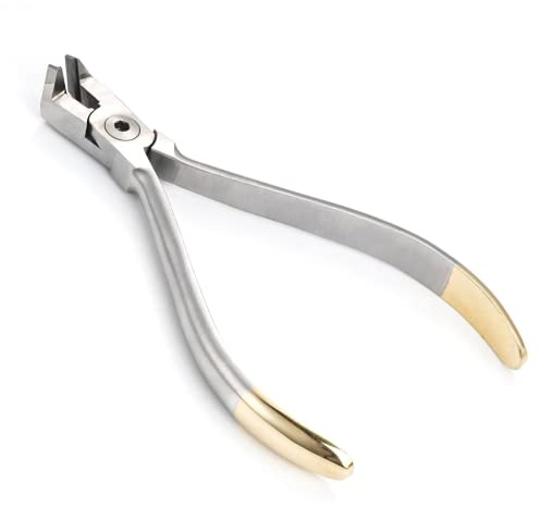 Distal End Cut Plier, Hold & Cut Hard and Soft Wire Orthodontic Cutter, Stainless Steel Dental Filaments Ends Cutting Tool, Braces Removal Tool, Dental Instrument Tool