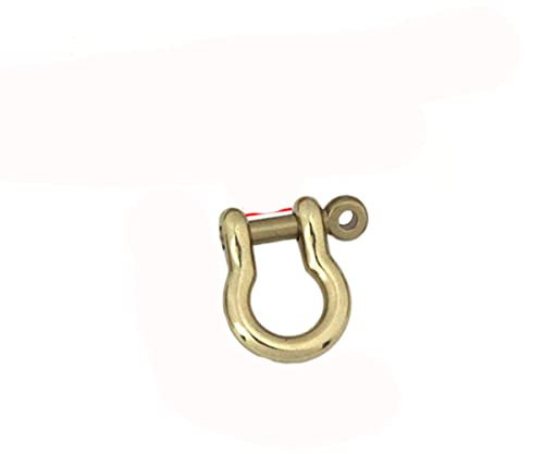 1 stücke Massivem Messing D Bogen Schäkel Schlüsselanhänger Schlüsselanhänger Haken Schraubverbindung Stecker Schnalle-7mm