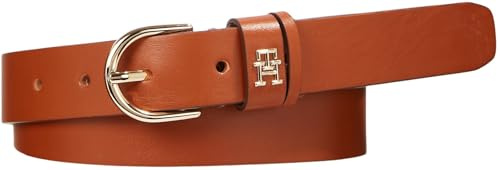 Tommy Hilfiger Damen Gürtel Essential Effortless 2.5 Ledergürtel, Braun (Tan), 130 cm