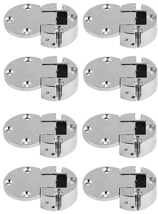 LIKERAINY 90 Degré Charnière de Rabat 30mm pour Couvercle Charnières de Meubles Ferrure Pliable de Porte Pliante Charnière à Onglet pour Portes de Placard Cuisine Invisible Lot de 8