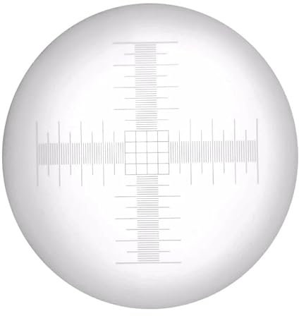 Mikroskop-Okular-Mikrometer -DIV 0,01 mm Okularmikrometer zur Kalibrierung von Augenlinienkreuzdurchmesser 20 mm im biologischen Mikroskop