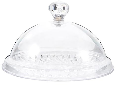 Warmhm 1 Set tortiera fashion design contenitori per dolci campana dessert vassoio di copertura gallette vaschetta piatto per conservare i dolci vassoio da dessert del tè pomeridiano pane