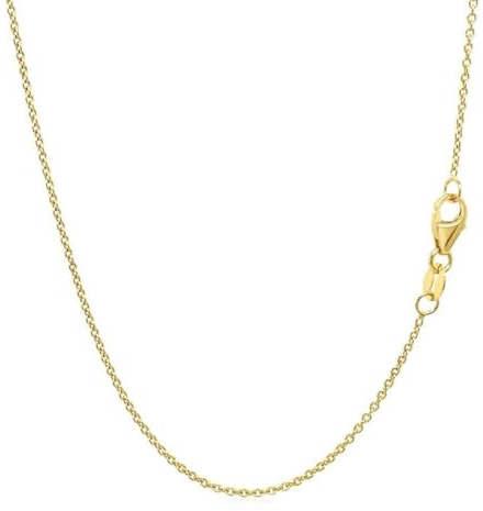 14k Gold Over 925 Sterling Silver Chain Necklace for Women , Prgislew Layering Necklaces 18 1.6mm Cable Chain Necklace Sturdy & Shiny Women's Gold Chain Necklaces Upgraded Spring-Ring Clasp Gold Plated Necklace(Yellow Gold)