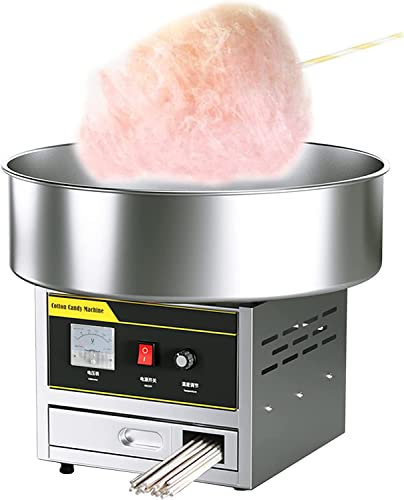 Máquina De Algodón De Azúcar Comercial De 1200 W, Máquina Profesional De Algodón De Azúcar, Alta Eficiencia, Múltiples Sabores, Control De Temperatura, Máquina De Algodón De Azúcar Ideal Para Reunion