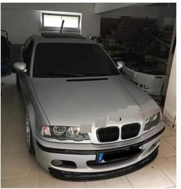 TUBIC Auto Frontlippe Frontspoiler für BMW E46 M Tech/M Sport 1997-2006 CSL Frontschürze Lippe Auto Frontlippe Spoiler Separator Diffusor Guard Protector Kits