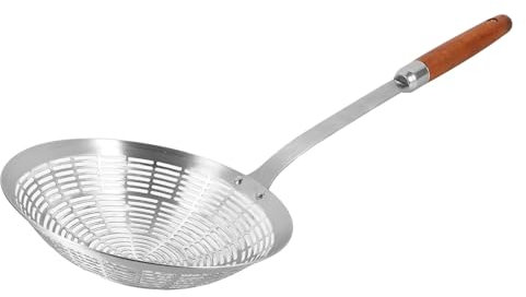 Amosfun Colador Inoxidable Mango y Diseño Para Escurrir Pasta Verduras y Alimentos Utensilio De Cocina y