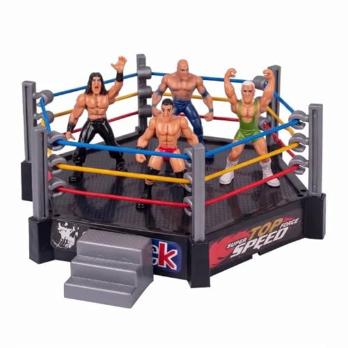 Itonash Wrestler Warriors Toys, Juego de Anillos de Lucha para Niños, Divertidos Guerreros de Lucha, Figuras de Luchador, Juguetes de Lucha Libre, Figuras de Acción, Juego de Regalos