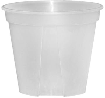 WSRRDRECVHi Vaso per orchidee, vasi in plastica trasparente con fori di drenaggio per piante da interno ed esterno, in plastica traspirante per orchidee scanalate
