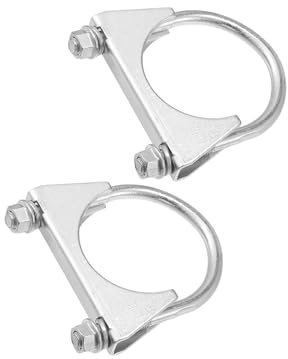 INFINAUTO Round U Bolt Muffler Exhaust Clamp 2.25 ID 58mm 2Pcs | for Car, Stylish Design
