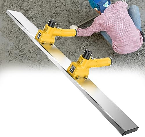 Machine de plâtrage Mural, Outil de Finition de béton électrique avec grattoir en Acier Inoxydable, Machine vibrante de Ciment - Port de Charge de Type C - Parfait pour Une Finition Lisse du