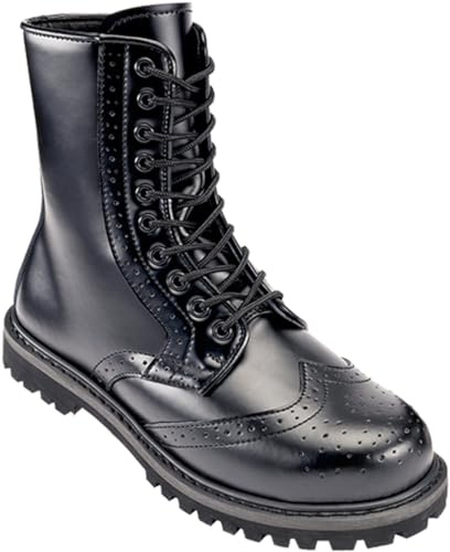Brandit Budapester Phantom 10 Eye Boot, Color: black, Size: UK9/EU43