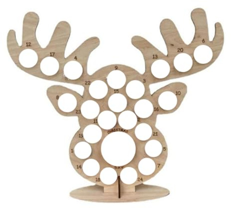Calendario dell'avvento in legno Fantasca di cioccolato Chocolate Frame di Natale Merry Un natalizio per bambini, ornamenti natalizi